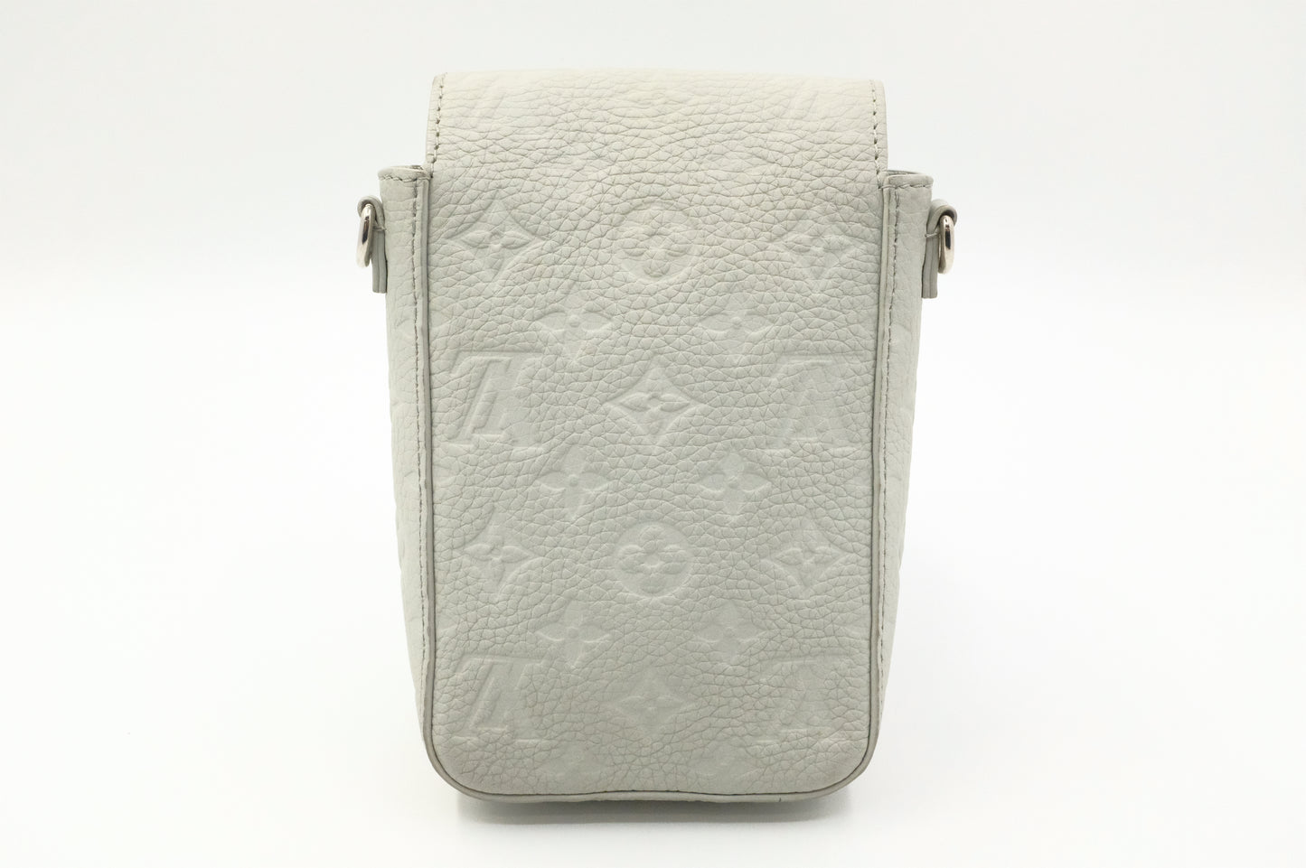Louis Vuitton S-Lock Wearable Wallet in Mineral Grey Taurillon Leather
