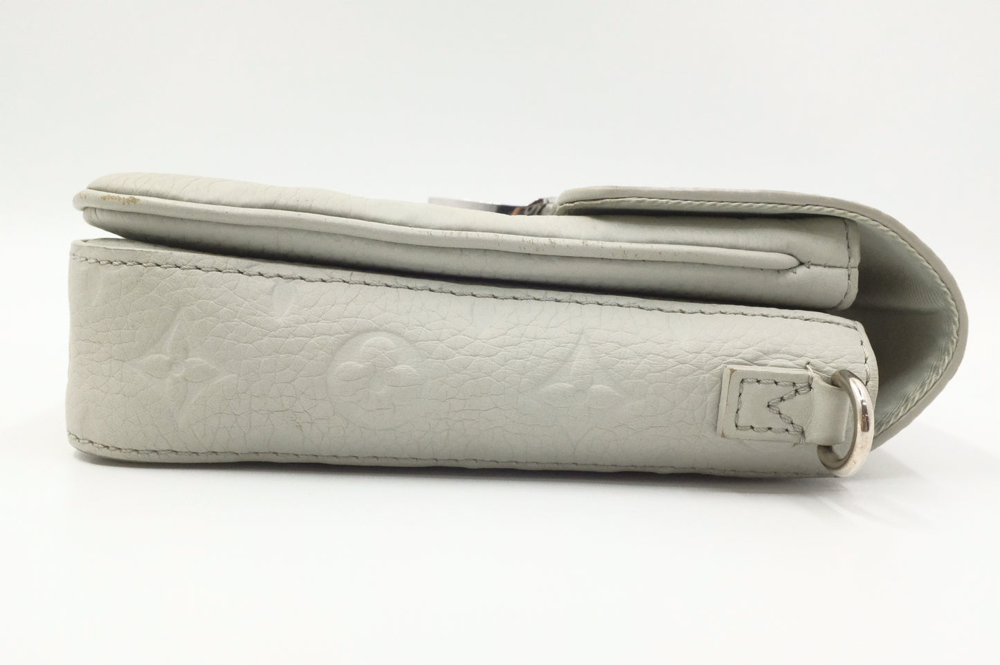 Louis Vuitton S-Lock Wearable Wallet in Mineral Grey Taurillon Leather