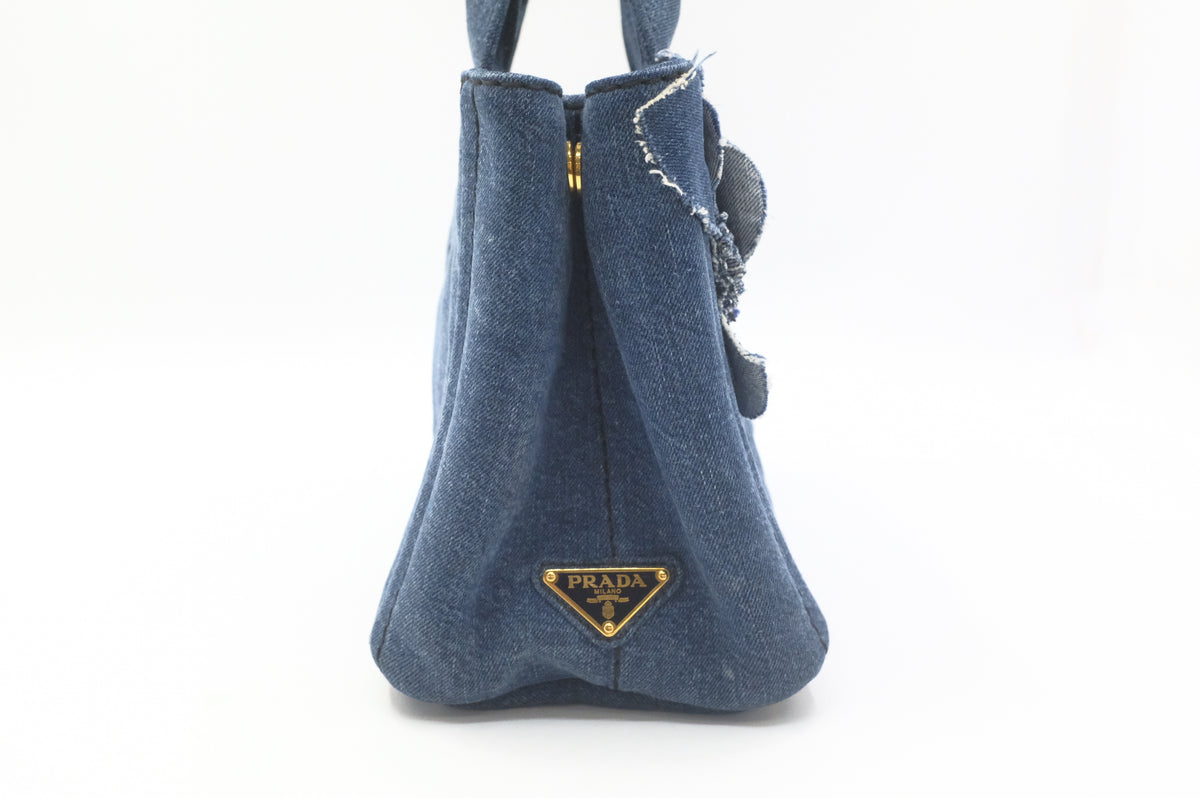 Prada Canapa in Blue Denim Canvas