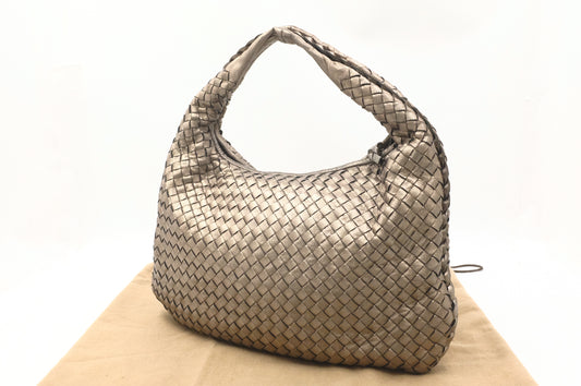 Bottega Veneta in Bronze Intrecciato Leather