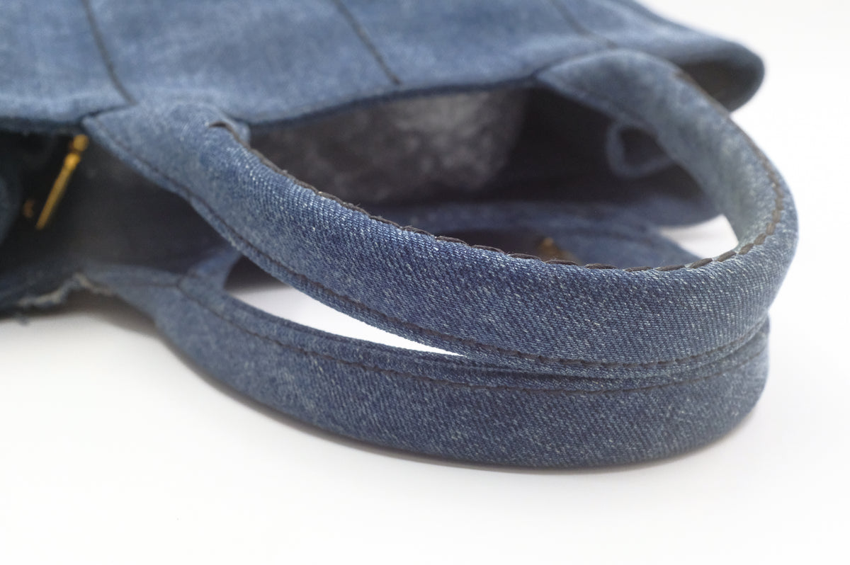 Prada Canapa in Blue Denim Canvas