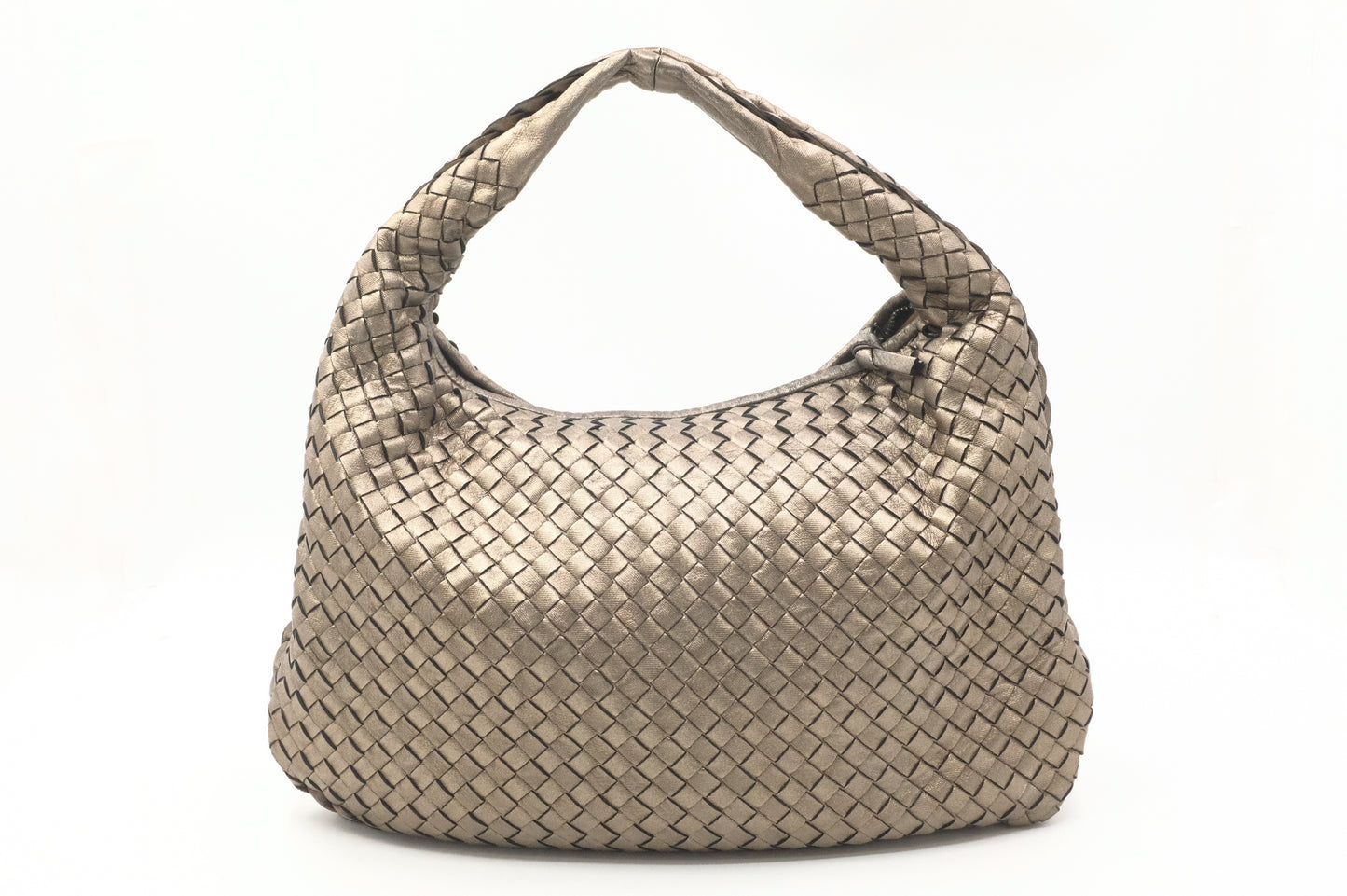 Bottega Veneta in Bronze Intrecciato Leather