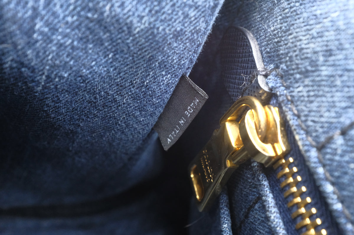 Prada Canapa in Blue Denim Canvas
