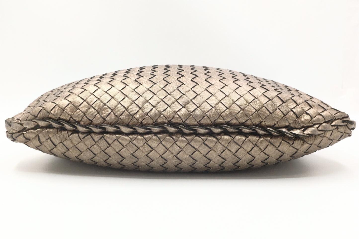 Bottega Veneta in Bronze Intrecciato Leather