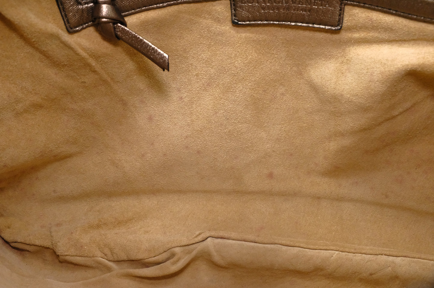 Bottega Veneta in Bronze Intrecciato Leather