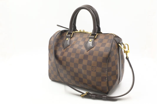 Louis Vuitton Speedy 25 Bandouliere in Damier Ebene Canvas