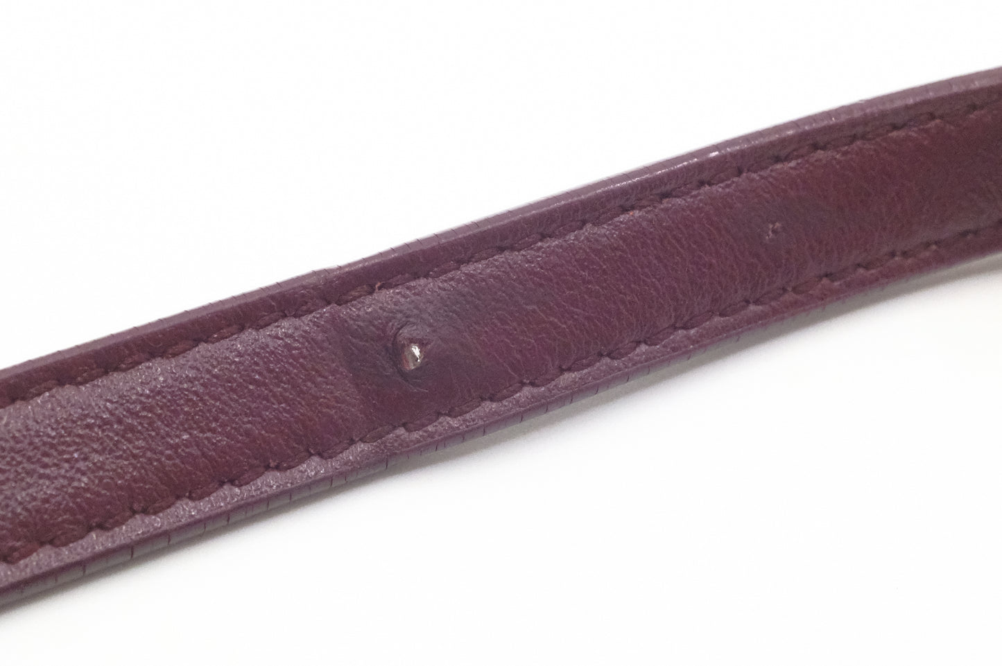 YSL Saint Laurent Lou Camera Bag in Burgundy Leather