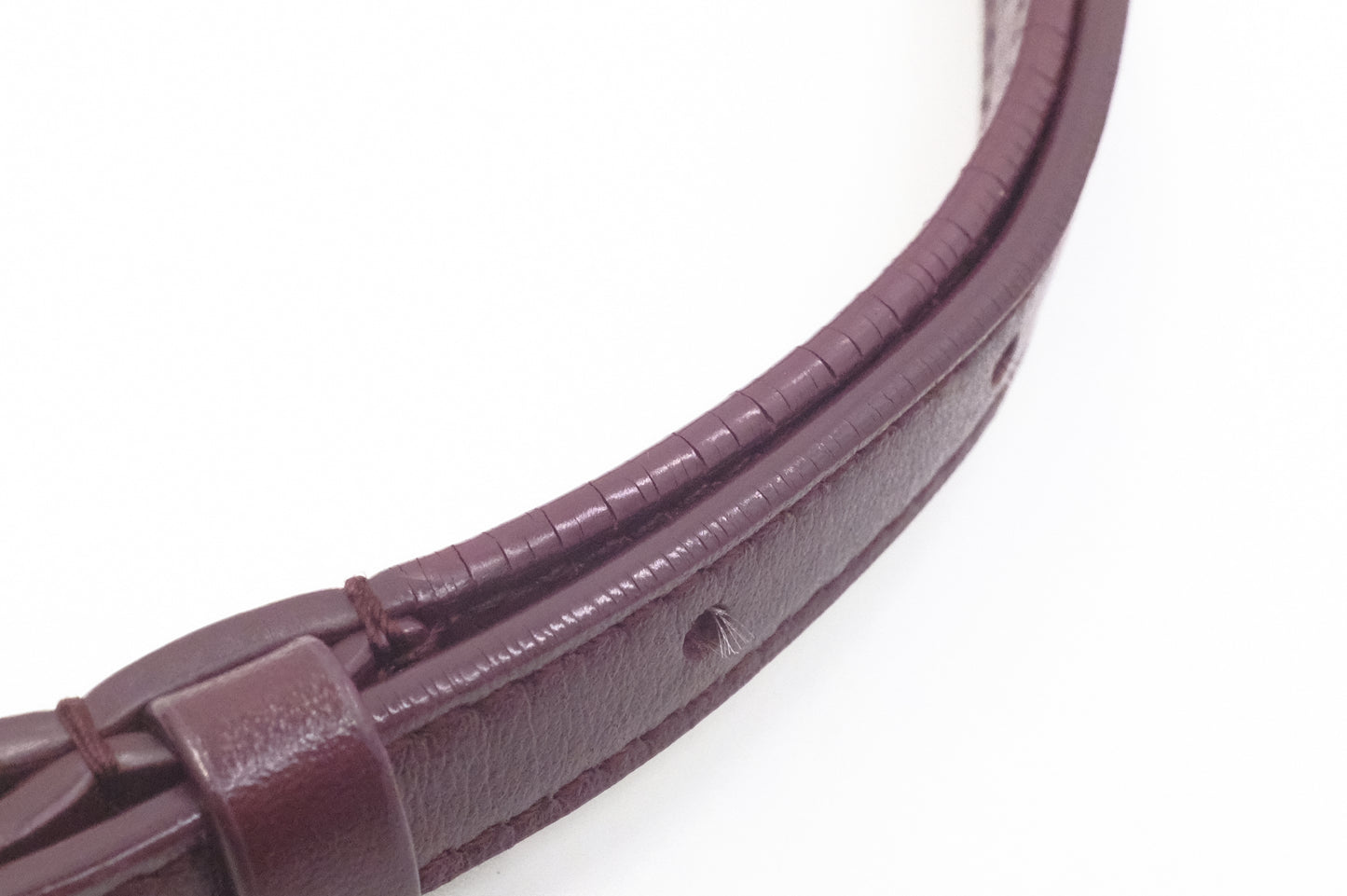 YSL Saint Laurent Lou Camera Bag in Burgundy Leather