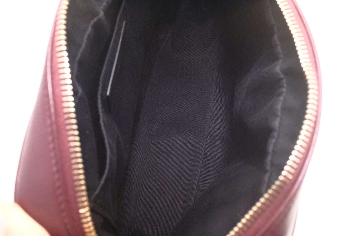 YSL Saint Laurent Lou Camera Bag in Burgundy Leather