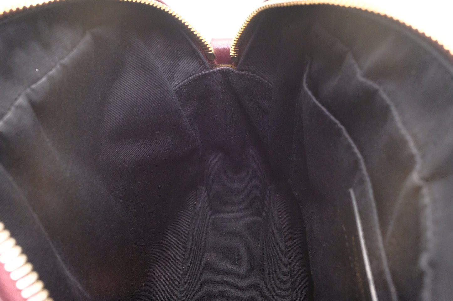 YSL Saint Laurent Lou Camera Bag in Burgundy Leather