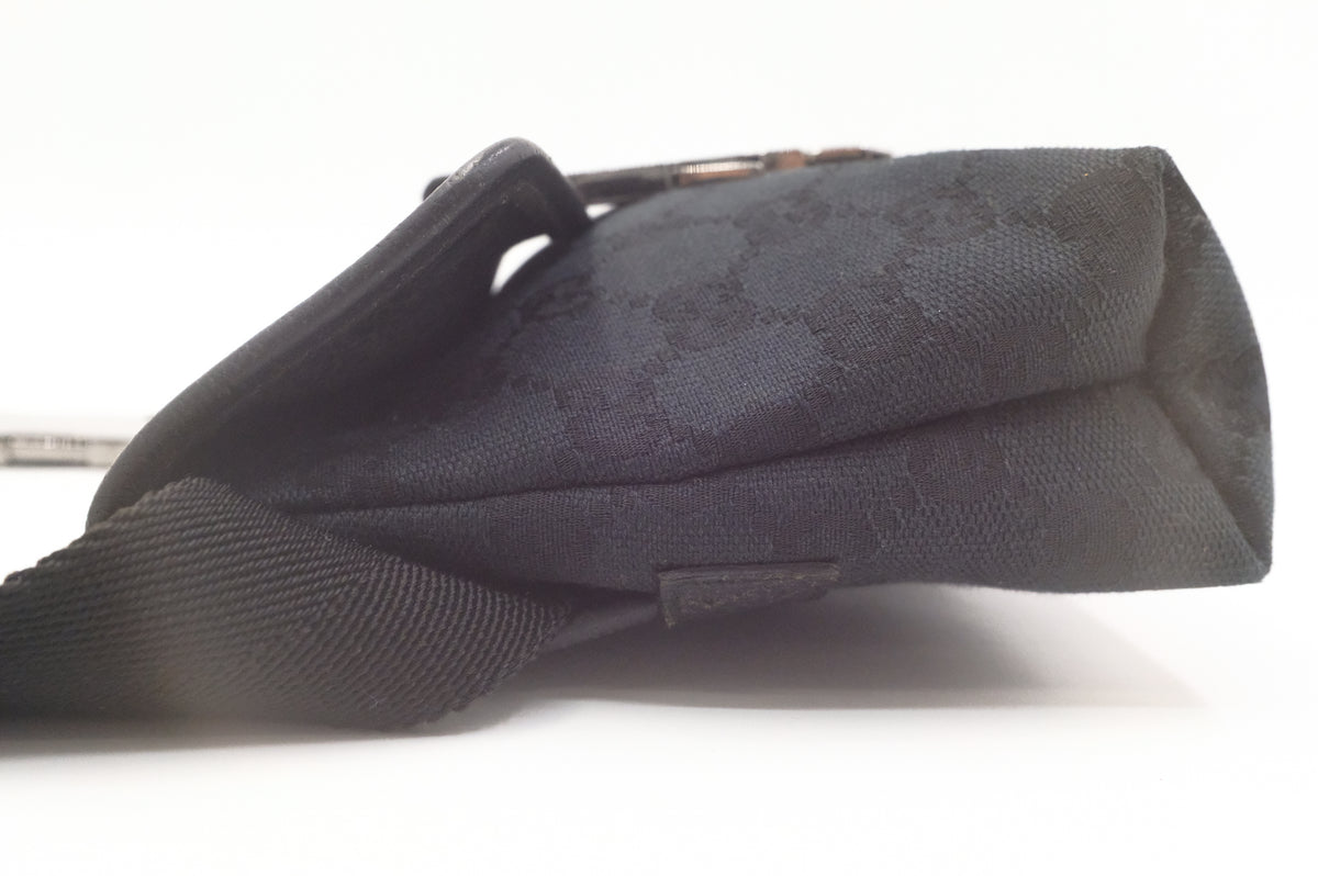 Gucci Waist Bag in Black GG Canvas