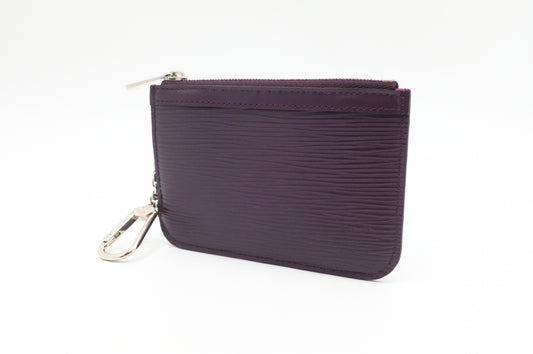 Louis Vuitton Pochette Cles in Purple Epi Leather