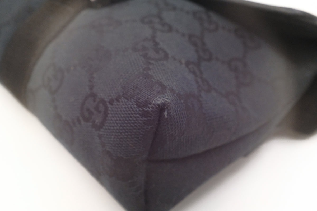 Gucci Waist Bag in Black GG Canvas