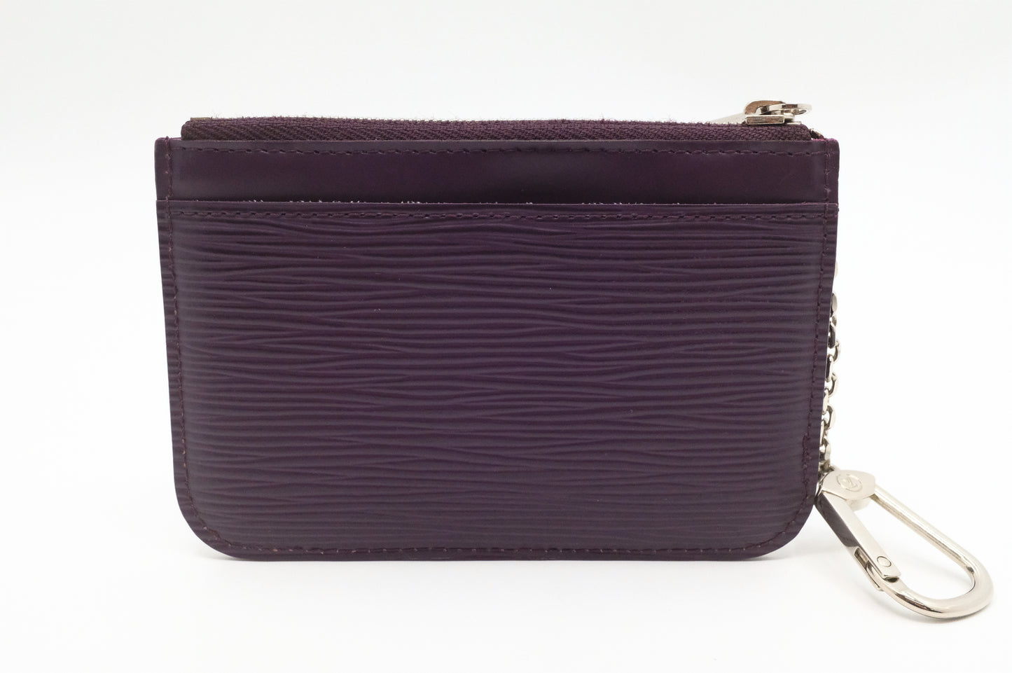 Louis Vuitton Pochette Cles in Purple Epi Leather