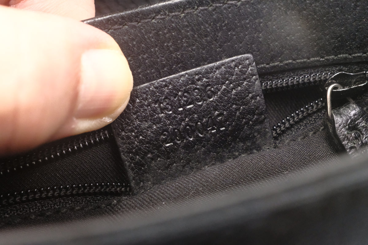 Gucci Waist Bag in Black GG Canvas