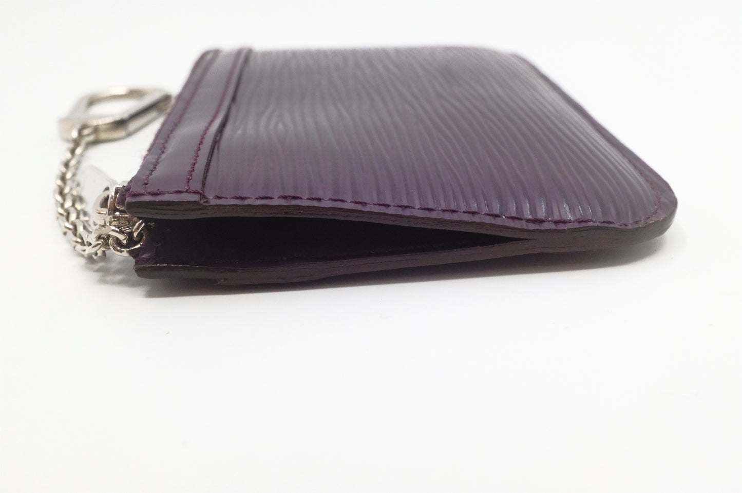 Louis Vuitton Pochette Cles in Purple Epi Leather