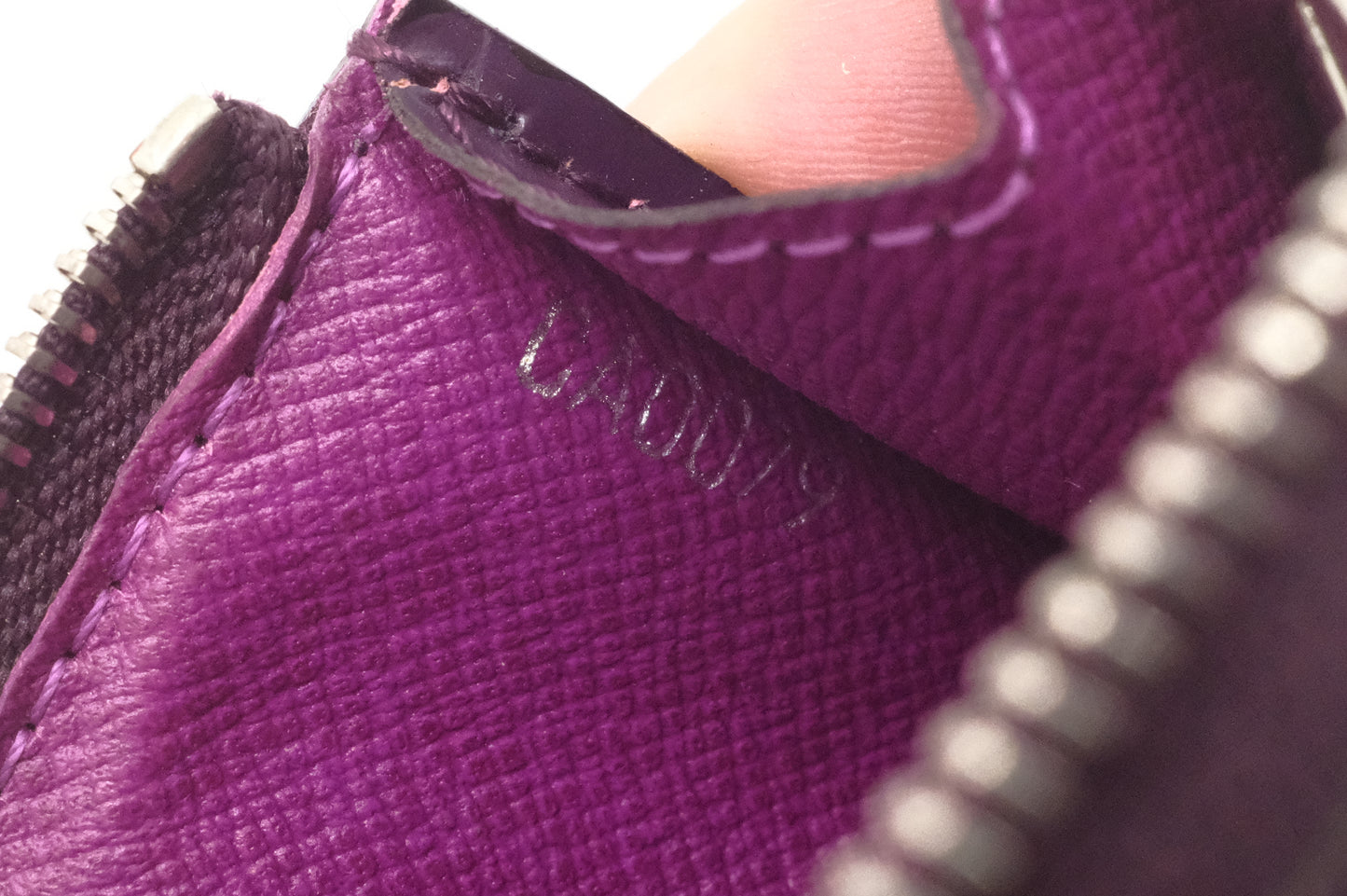 Louis Vuitton Pochette Cles in Purple Epi Leather