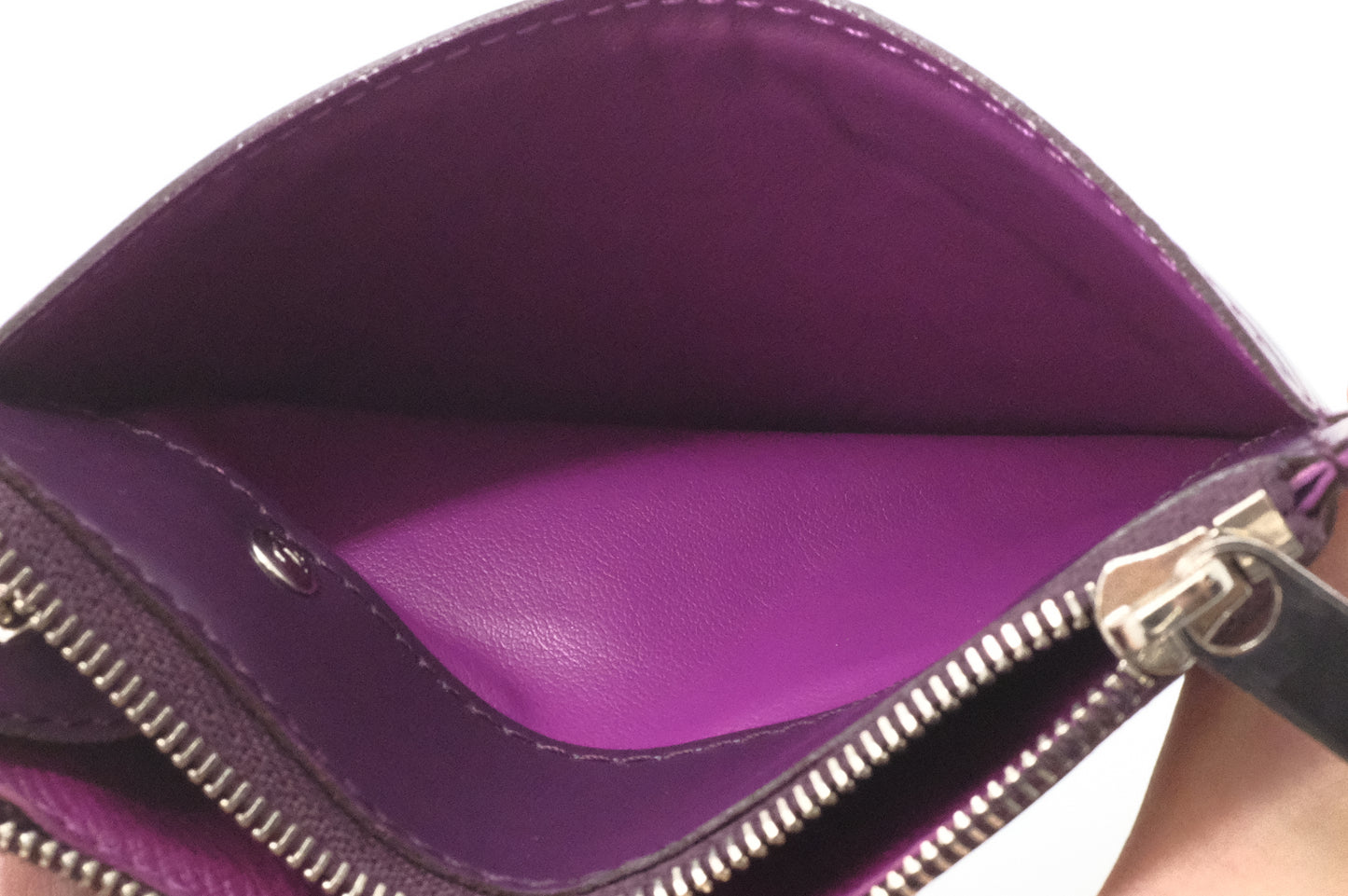 Louis Vuitton Pochette Cles in Purple Epi Leather