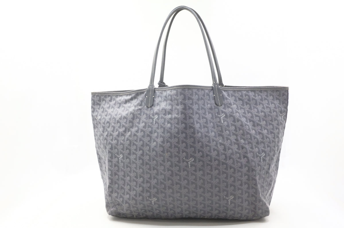 Goyard Saint Louis GM in Gray Goyardine Canvas