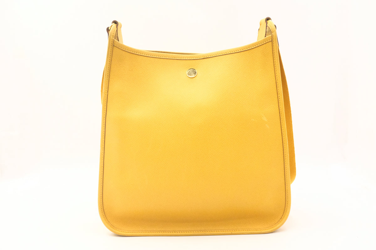 Hermes Vespa PM in Yellow Leather