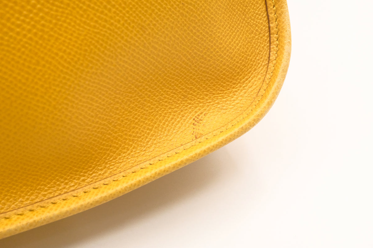 Hermes Vespa PM in Yellow Leather