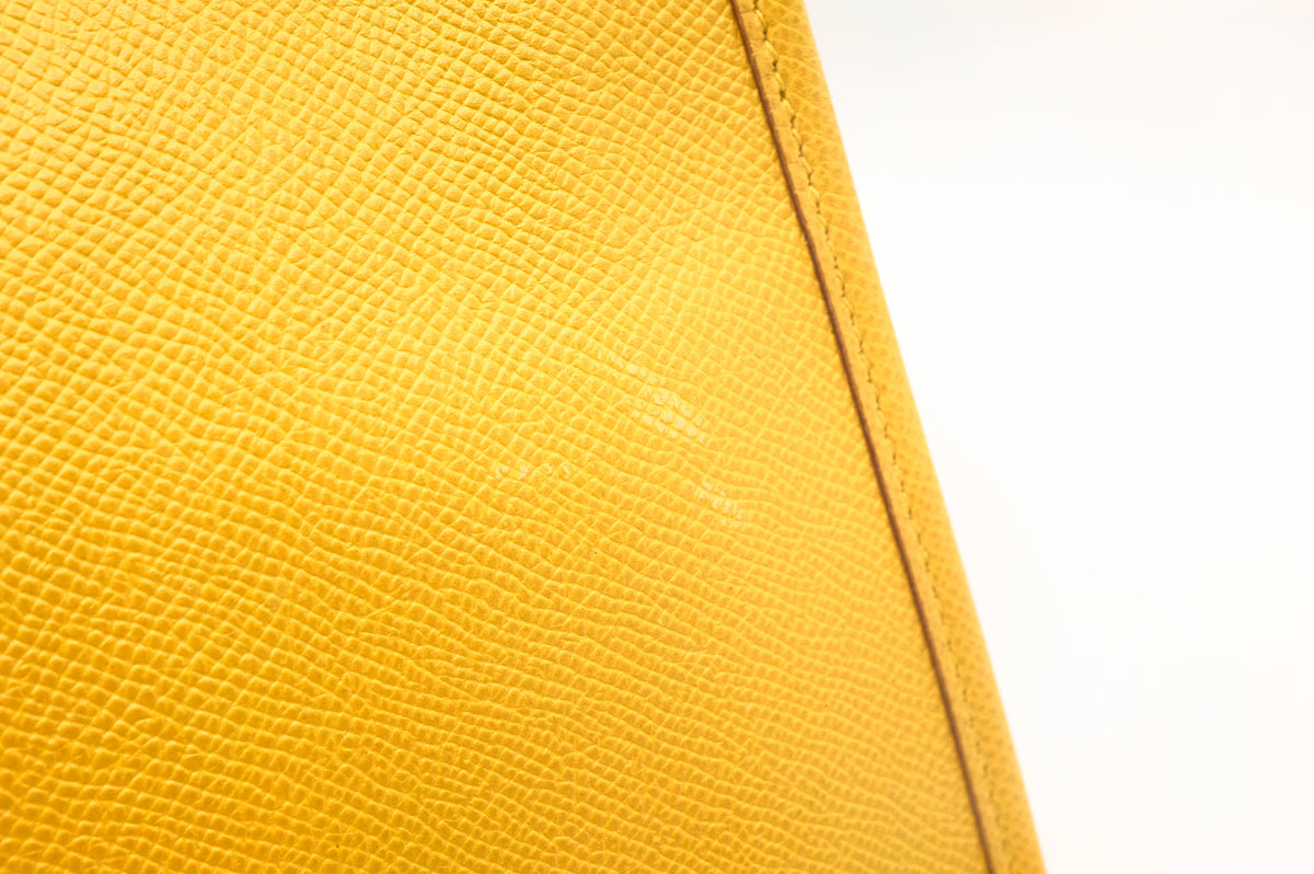 Hermes Vespa PM in Yellow Leather