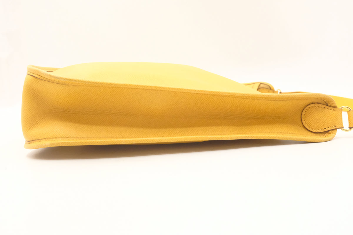 Hermes Vespa PM in Yellow Leather