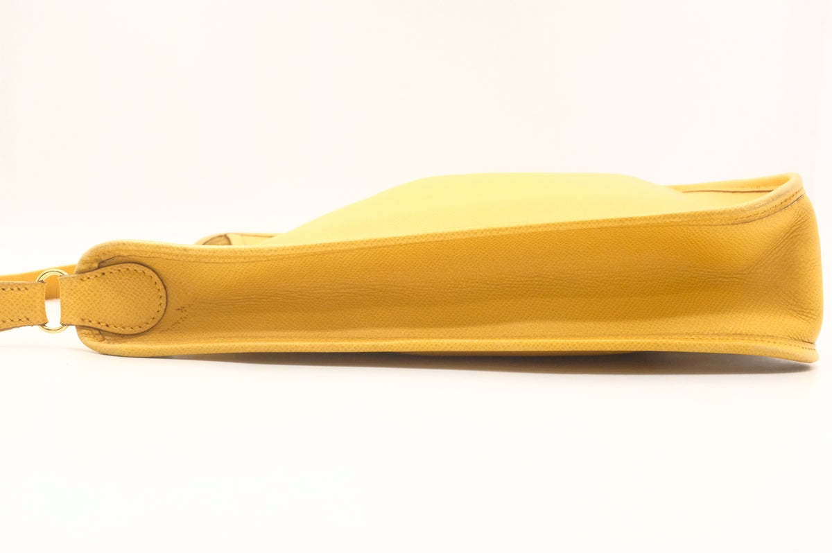 Hermes Vespa PM in Yellow Leather