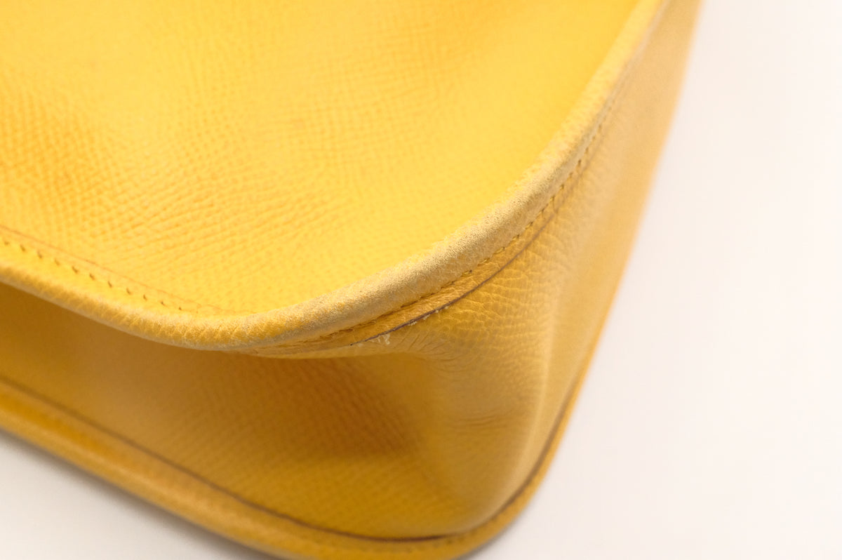Hermes Vespa PM in Yellow Leather