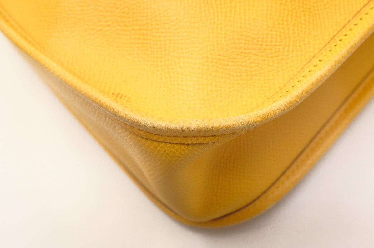 Hermes Vespa PM in Yellow Leather