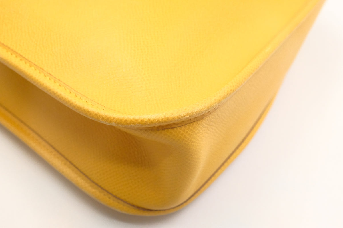 Hermes Vespa PM in Yellow Leather
