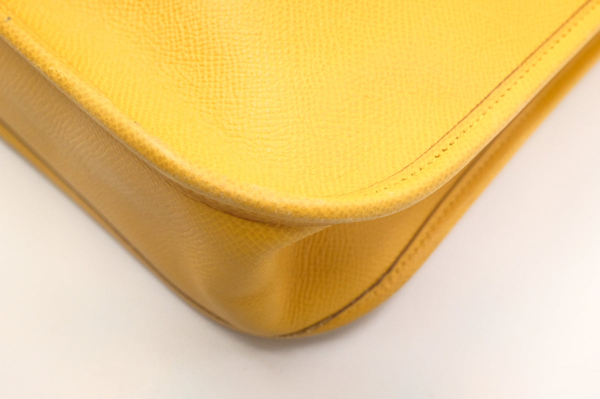 Hermes Vespa PM in Yellow Leather