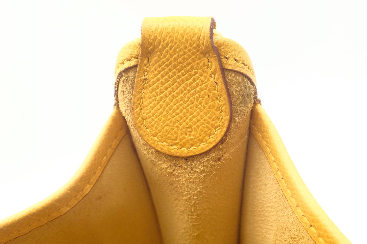 Hermes Vespa PM in Yellow Leather