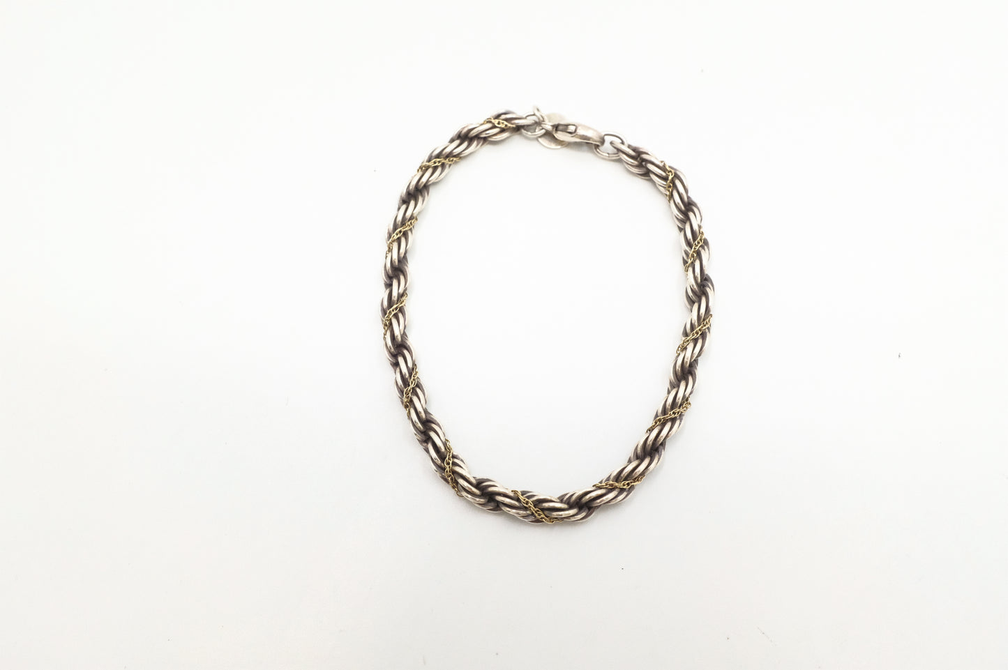 Tiffany & Co. Twisted Rope Chain Bracelet in Sterling Silver and 18k Gold