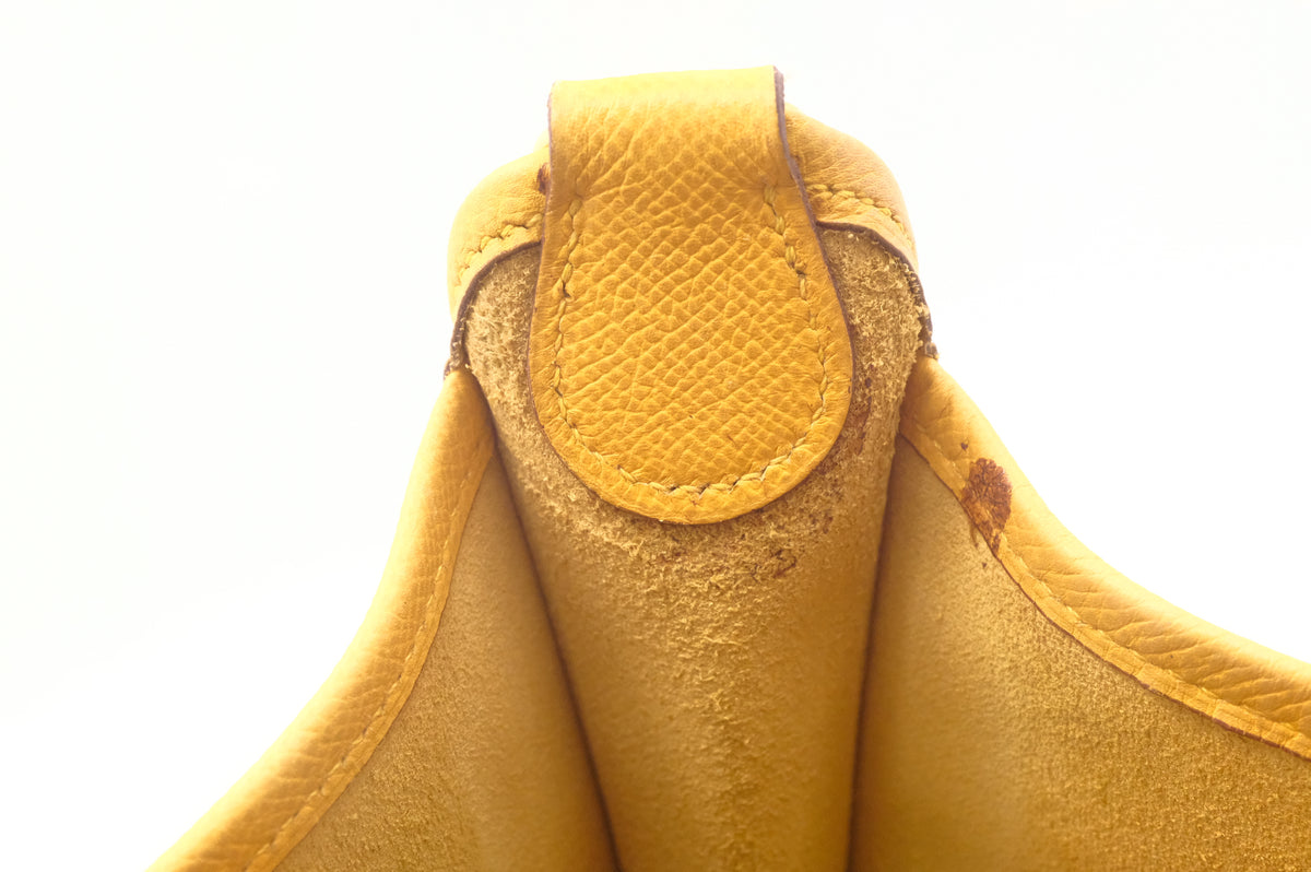 Hermes Vespa PM in Yellow Leather
