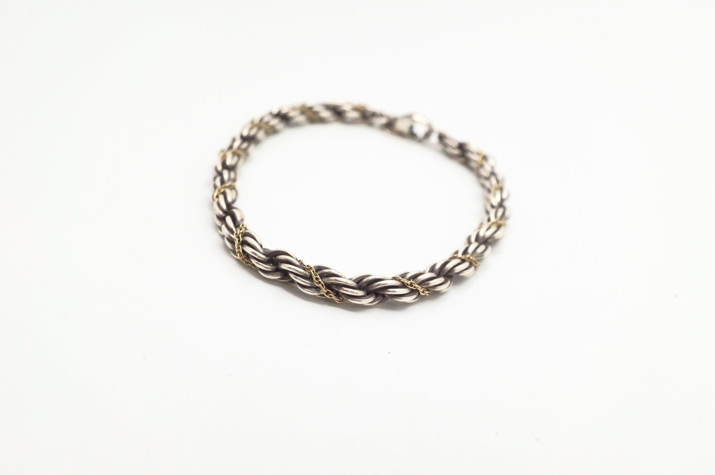 Tiffany & Co. Twisted Rope Chain Bracelet in Sterling Silver and 18k Gold