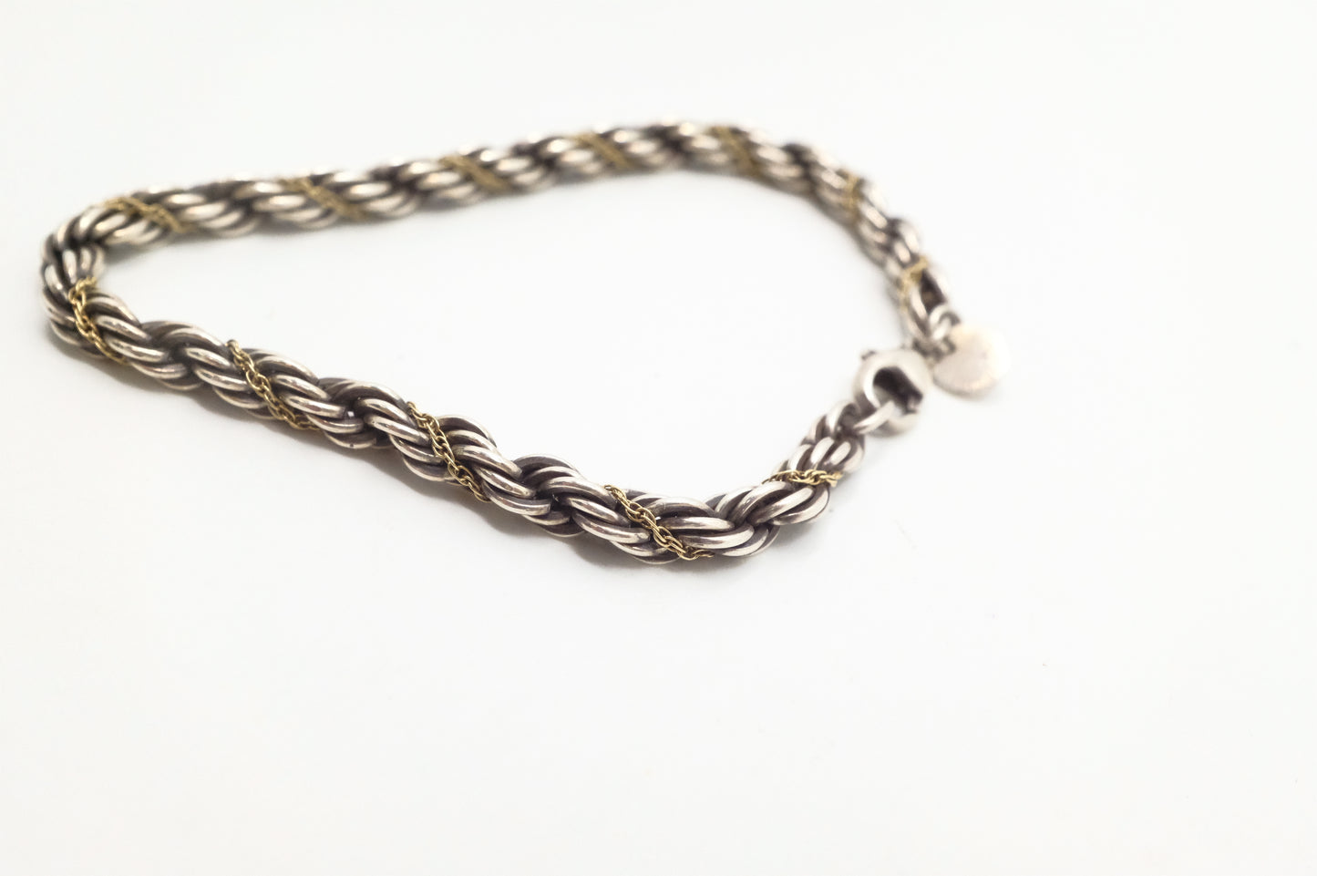 Tiffany & Co. Twisted Rope Chain Bracelet in Sterling Silver and 18k Gold