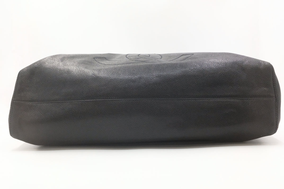 Chanel Large Tote Bag in Black Caviar Leather