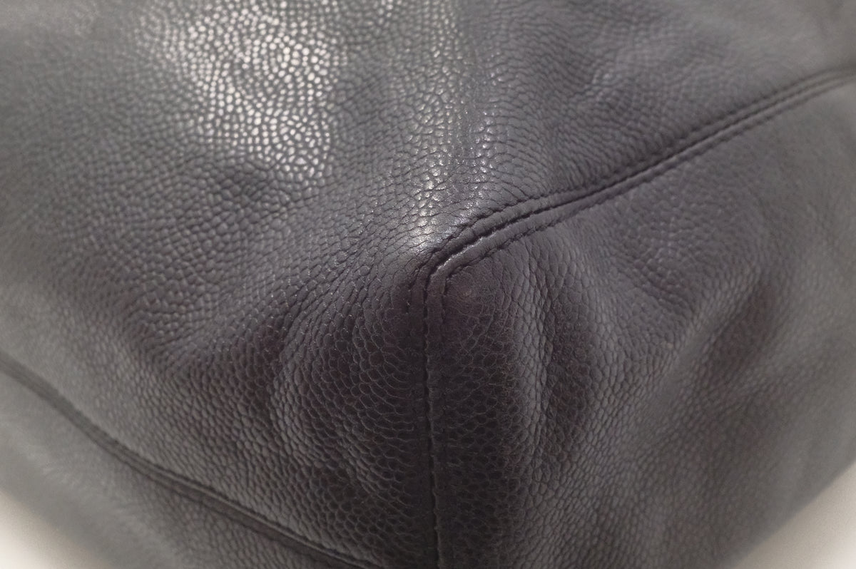 Chanel Large Tote Bag in Black Caviar Leather