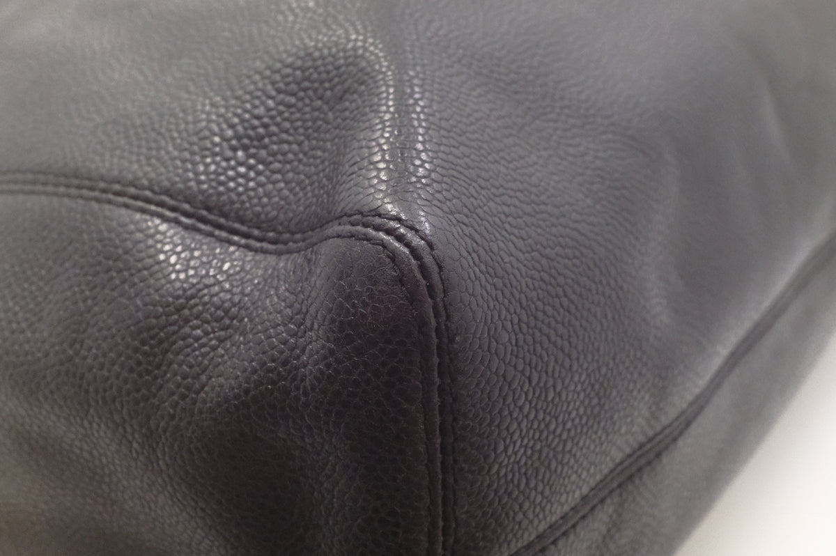Chanel Large Tote Bag in Black Caviar Leather