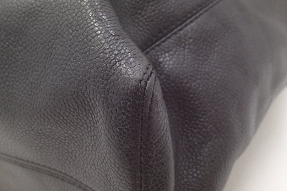 Chanel Large Tote Bag in Black Caviar Leather