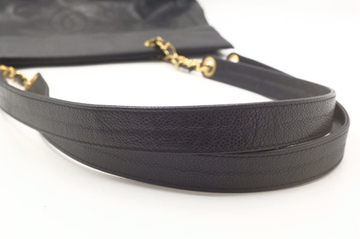 Chanel Large Tote Bag in Black Caviar Leather