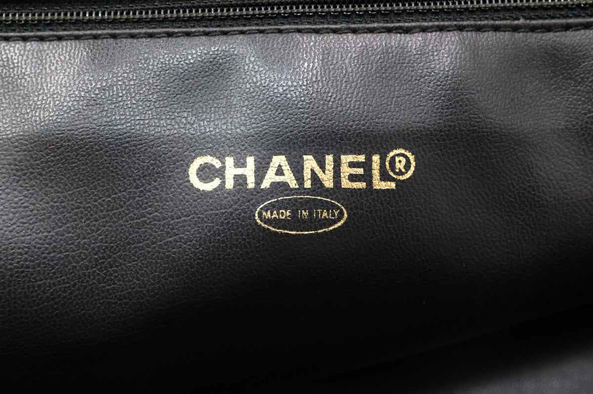 Chanel Large Tote Bag in Black Caviar Leather
