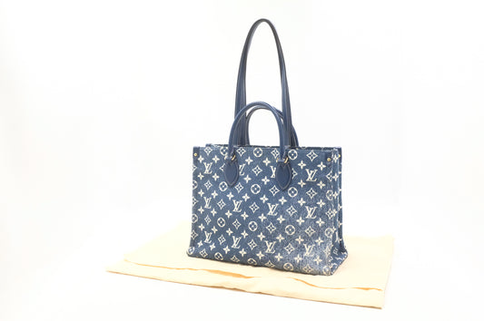 Louis Vuitton OnTheGo MM in Monogram Denim Canvas
