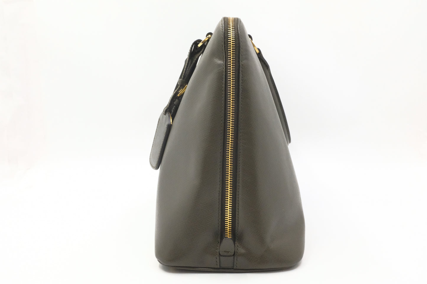 Prada Handbag in Khaki Green Saffiano Leather