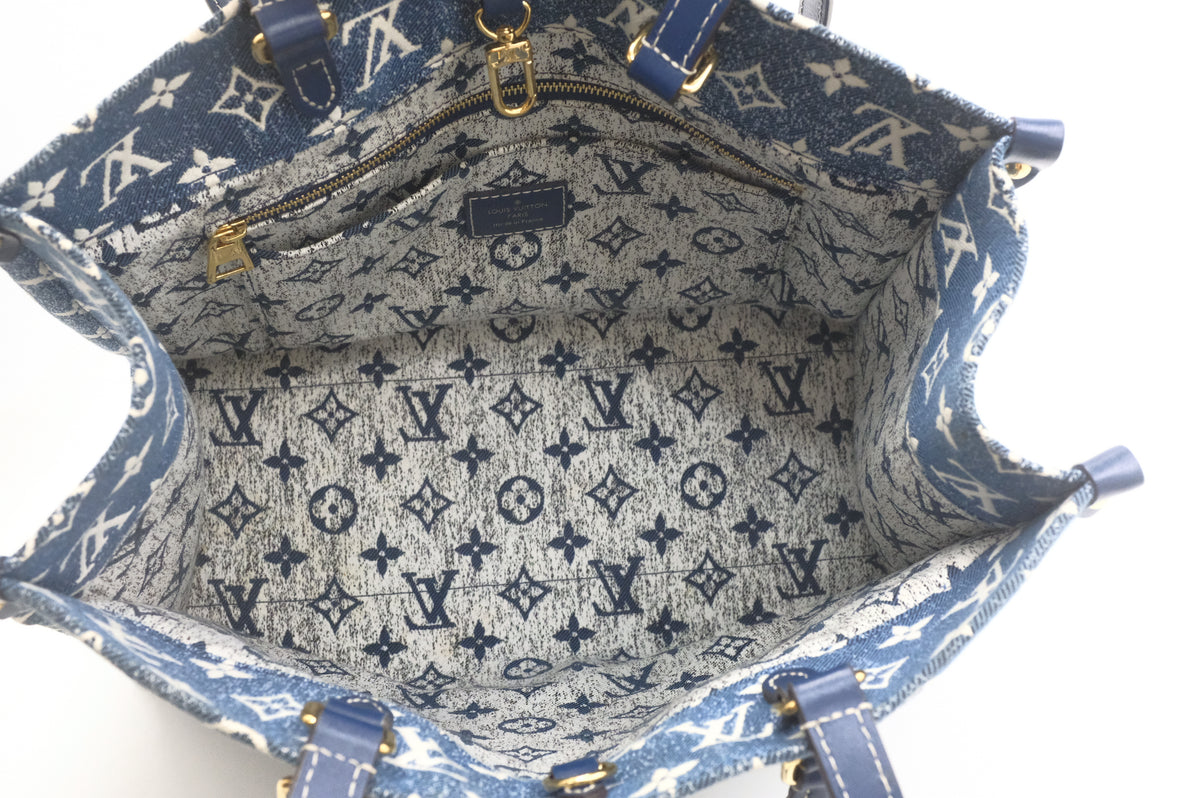 Louis Vuitton OnTheGo MM in Monogram Denim Canvas
