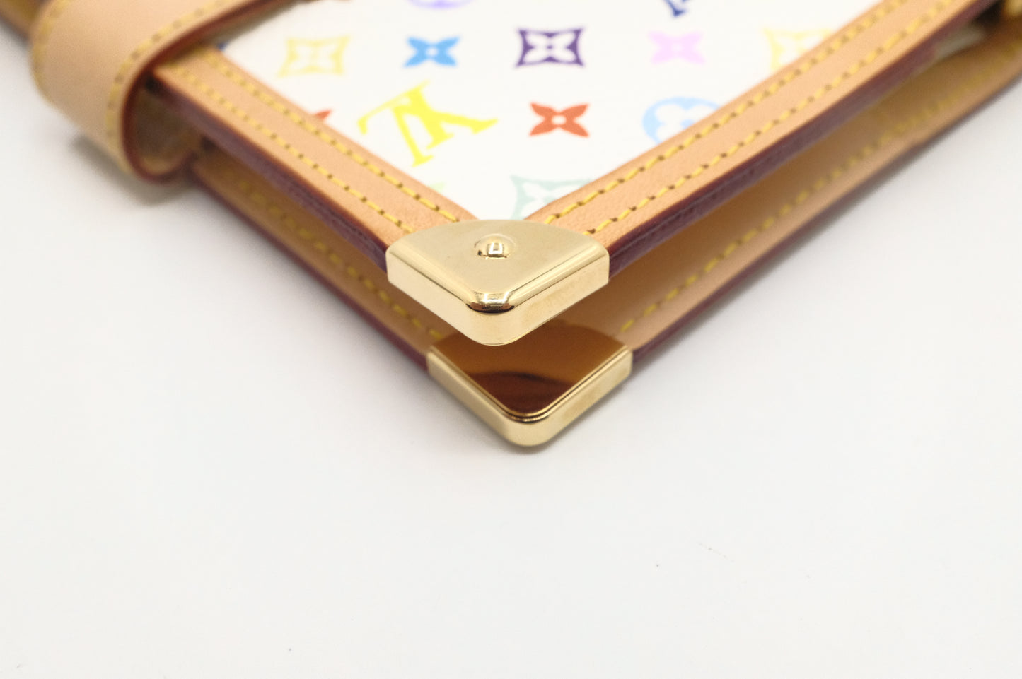 Louis Vuitton Agenda PM in White Multicolor Monogram Canvas