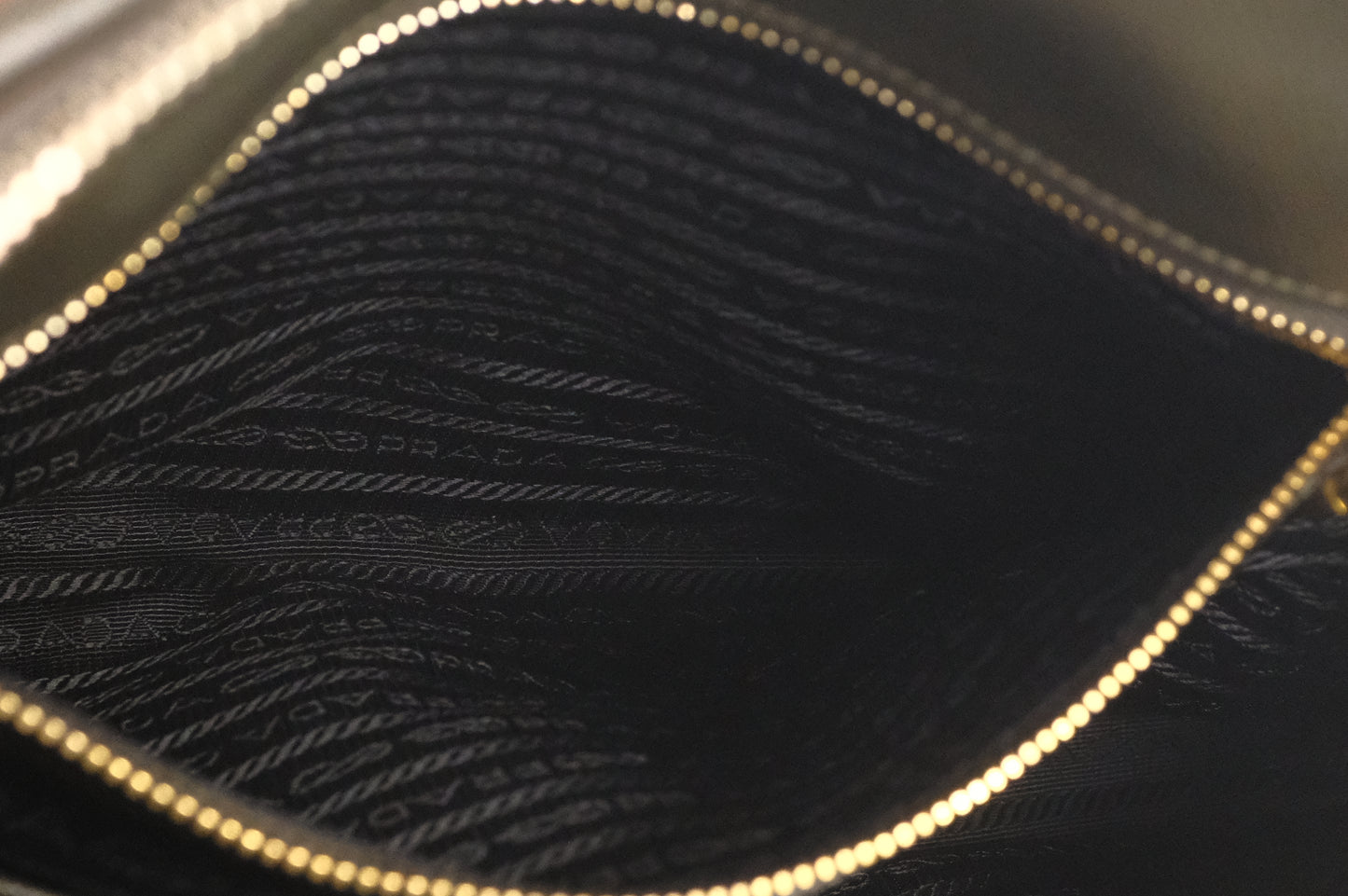 Prada Handbag in Khaki Green Saffiano Leather