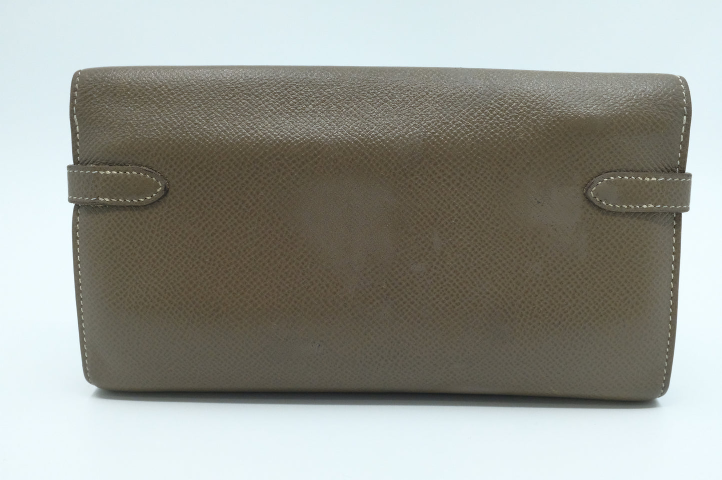 Hermes Kelly Wallet in Etoupe Epsom Leather