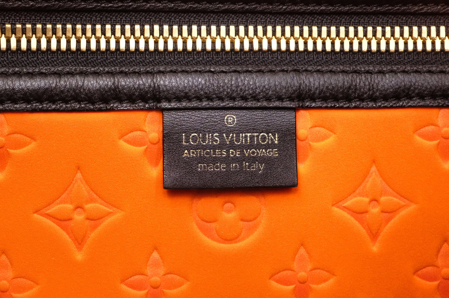 Louis Vuitton Scuba Tote Bag in Orange Canvas
